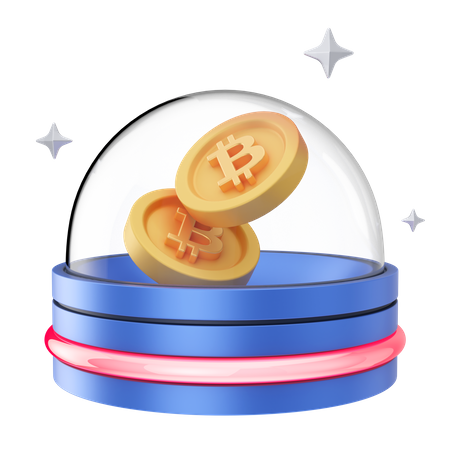 Bitcoin Coins  3D Illustration