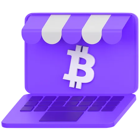 Commerce de Bitcoins  3D Icon