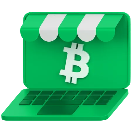 Commerce de Bitcoins  3D Icon