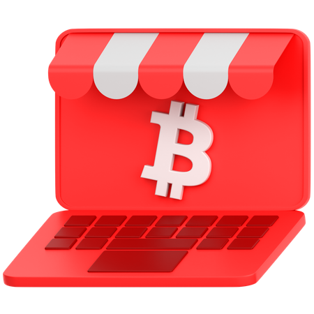 Commerce de Bitcoins  3D Icon