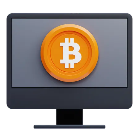 Bitcoin-Computer  3D Icon