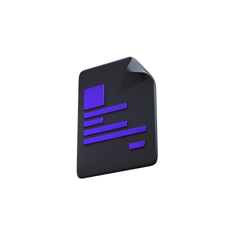 Bitcoin contract  3D Icon