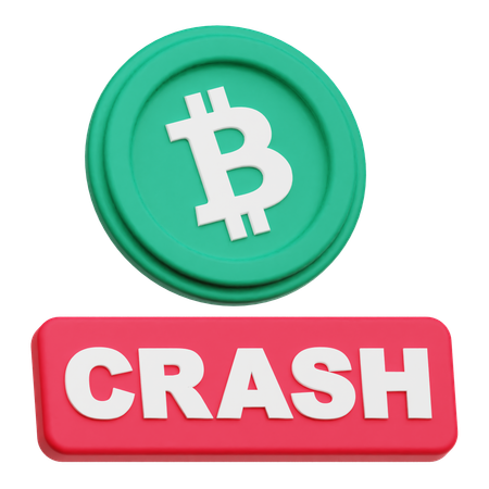 Bitcoin Crash  3D Icon