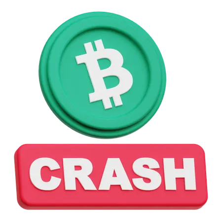 Bitcoin Crash  3D Icon