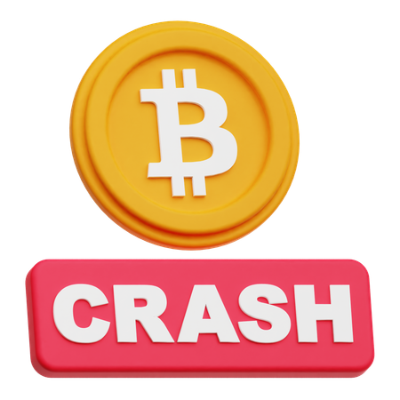 Bitcoin Crash  3D Icon
