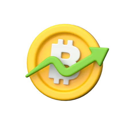 Crescita del bitcoin  3D Icon