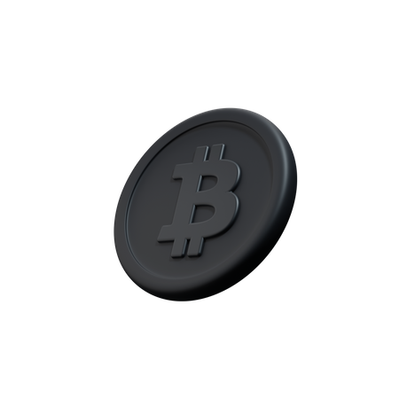 Moeda criptográfica Bitcoin  3D Icon