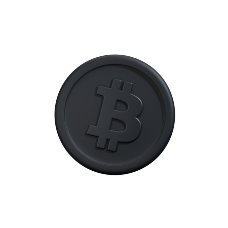 Moeda criptográfica Bitcoin  3D Icon