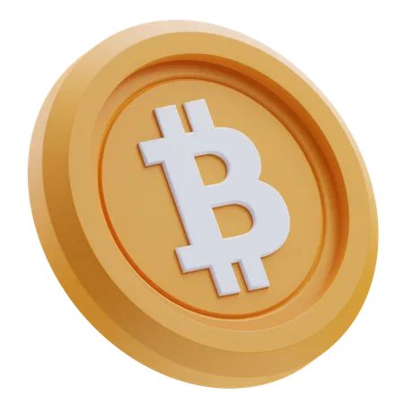 Criptomoeda Bitcoin  3D Icon