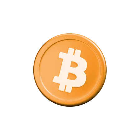 Moeda criptográfica Bitcoin  3D Icon