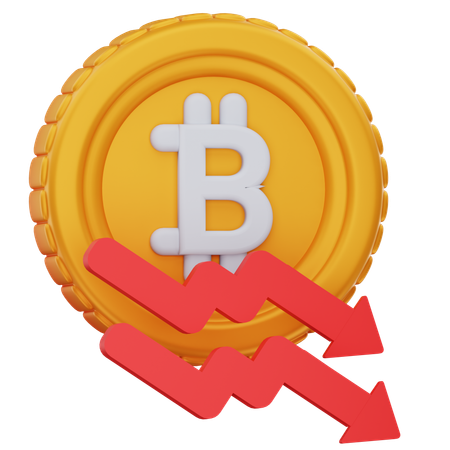 Bitcoin Crisis  3D Icon