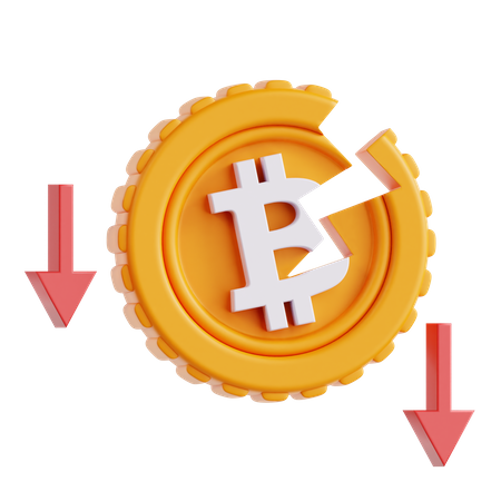 Bitcoin Crisis  3D Icon