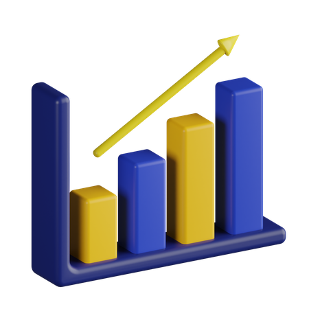 Croissance des bitcoins  3D Illustration