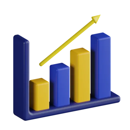 Croissance des bitcoins  3D Illustration