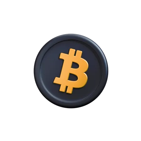 Bitcoin crypto coin  3D Icon