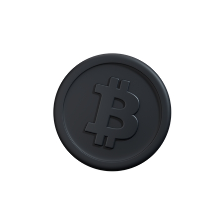 Bitcoin crypto coin  3D Icon