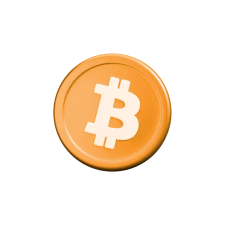 Bitcoin crypto coin  3D Icon