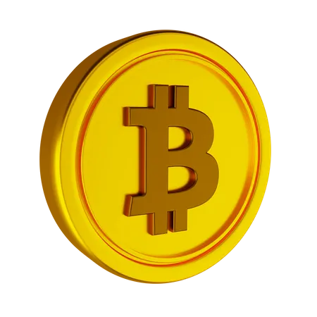 Bitcoin Crypto Coin  3D Icon