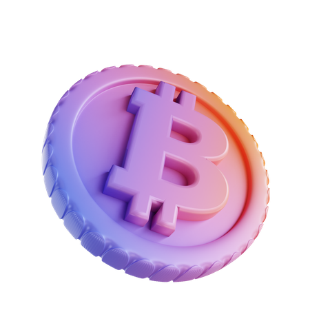 Crypto-monnaie Bitcoin  3D Illustration