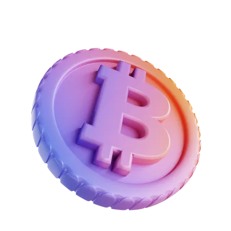 Crypto-monnaie Bitcoin  3D Illustration