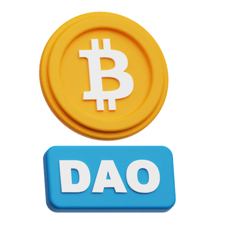 Bitcoin Dao  3D Icon