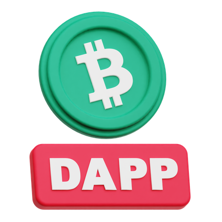 Aplicativo de bitcoin  3D Icon