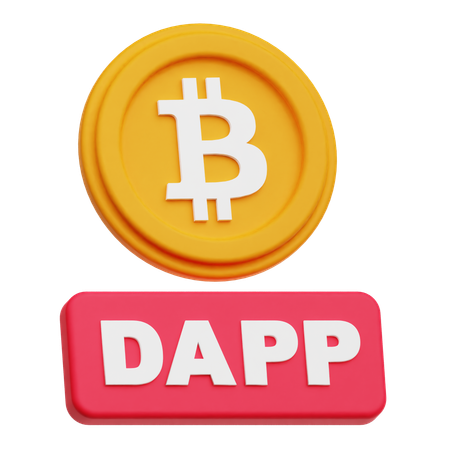 Bitcoin Dapp  3D Icon