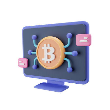 Bitcoin Dashboard  3D Icon