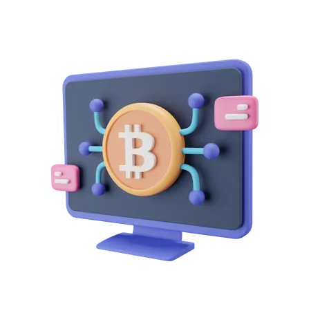 Bitcoin Dashboard  3D Icon