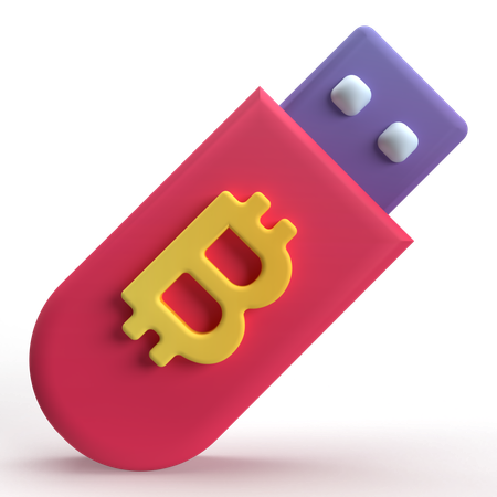 Bitcoin Data  3D Icon