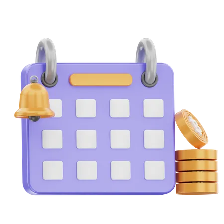 Bitcoin Date 3 D Illustration 3D Icon