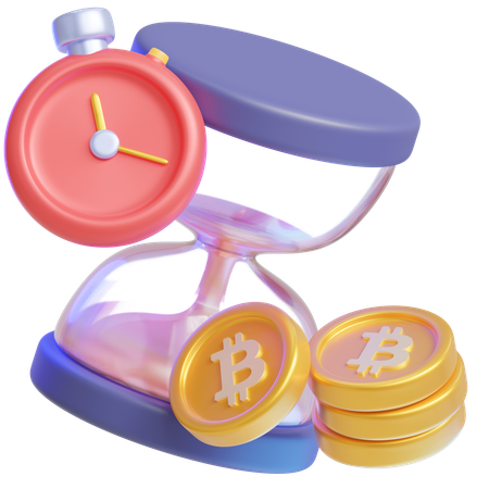 Date limite pour les bitcoins  3D Icon