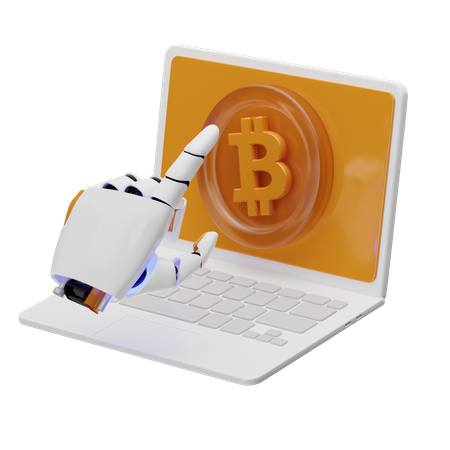 Bitcoin-Datenlern-Engine  3D Icon