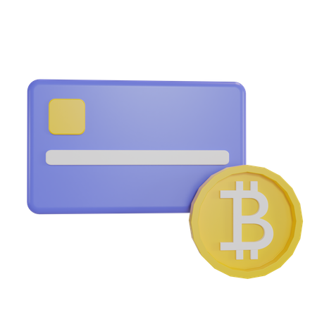 Bitcoin Debit Card  3D Icon