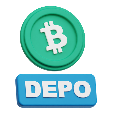 Bitcoin Depo  3D Icon