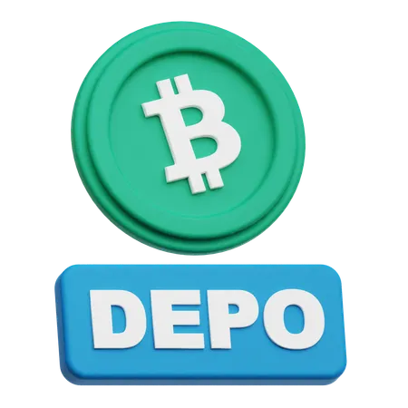 Bitcoin Depo  3D Icon