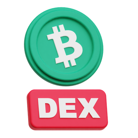 Bitcoin dex  3D Icon