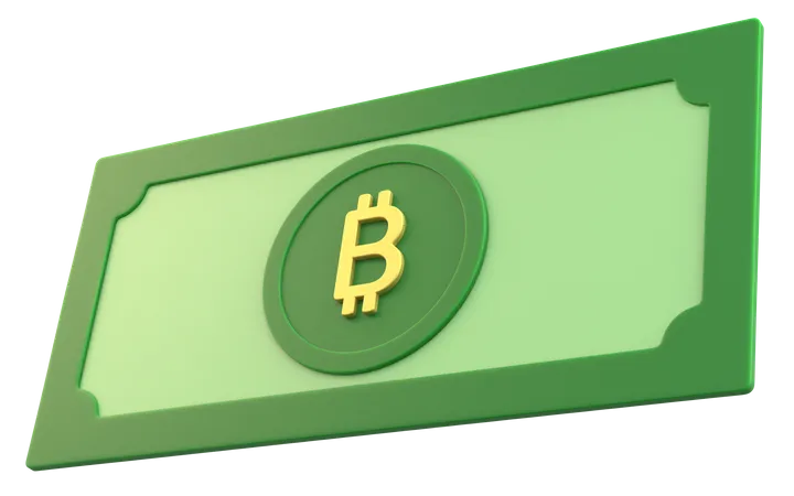Dinero bitcoin  3D Icon