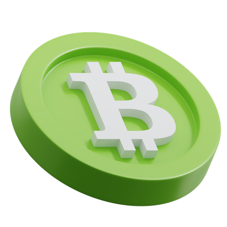 Dinheiro Bitcoin  3D Icon