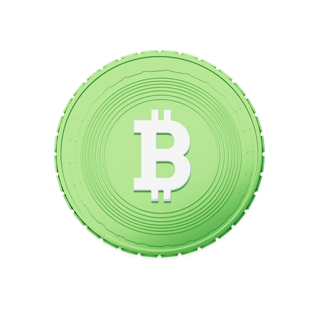 Dinheiro Bitcoin  3D Icon