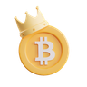 3d bitcoin authority illustration
