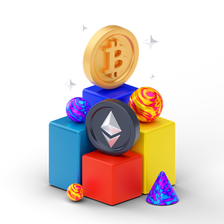 Bitcoin-Dominanz  3D Icon
