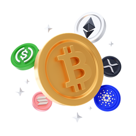 Bitcoin-Dominanz  3D Icon