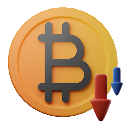 Bitcoin-Dump  3D Icon