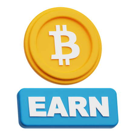 Bitcoin Ear  3D Icon