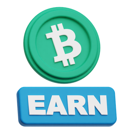 ビットコインを稼ぐ  3D Icon