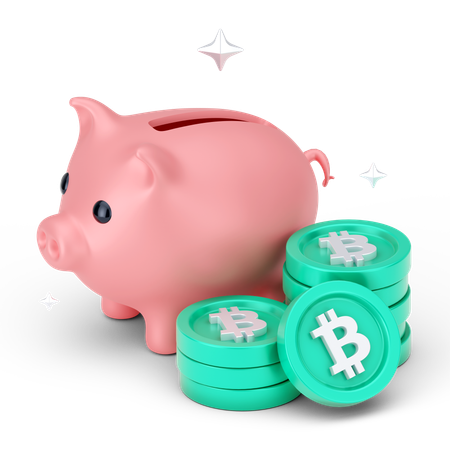 Economia de bitcoin  3D Icon