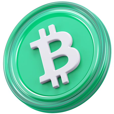 Efectivo de bitcoins  3D Icon