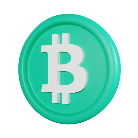 Moneda en efectivo bitcoin  3D Icon