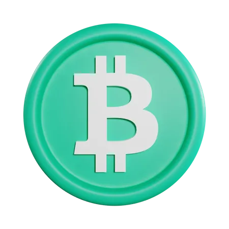 Moneda en efectivo bitcoin  3D Icon